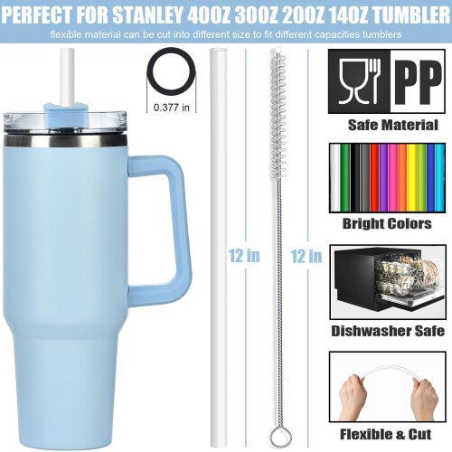 12-pak 12" PP-sugerør til 30oz/40oz glas 1