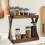 Ράφι κουζίνας Sturdy2Tier από ξύλο για αξεσουάρ καφέ-μπαρ και αποθήκευση σε πάγκο 6