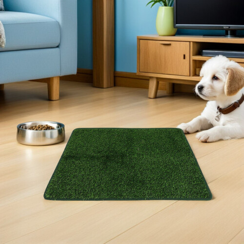 2Pièces Pour Animaux Artificielle Absorbante Vert 1
