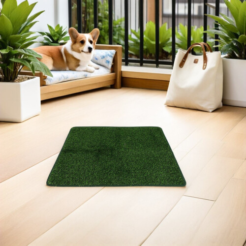 2Pièces Pour Animaux Artificielle Absorbante Vert 2
