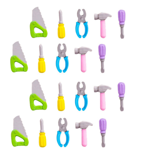 8Sets Assorted Erasers Tpr Cartoon Repair Tool for Students 2