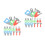 8Sets Assorted Erasers Tpr Cartoon Repair Tool for Students 7