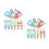 8Sets Assorted Erasers Tpr Cartoon Repair Tool for Students 8