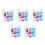 5Pcs Acrylic Label Dispenser Adjustable Sticker Roll Holder for Office 6