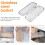 Dishwasher Basket, Stainless Steel Dishwasher Silverware Basket, Replacement Utensil Rectangular Mesh Drain for Small Items(Rectangle-Medium) 7