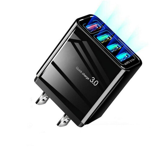 Σταθμός φόρτισης USB 4 θυρών (4.4A/22W), τροφοδοτικό ταξιδιού συμβατό με iPhone13/12/11/XR/SE/8 2