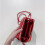 Mini Bolsa Transversal Vertical Feminina para Celular – Fecho de Clipe, 17,8 x 10,2 x 5 cm, Vinho, Compatível com iPhone e Android 4