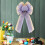 Burlap Wreath Bow Rustic Jute Tree Topper Purple 6