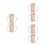 6Pièces Coupe Portion Beige PP Pour Seniors Avec Prise Sécurisée 4