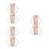 6Pièces Coupe Portion Beige PP Pour Seniors Avec Prise Sécurisée 10