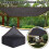 Filet d'ombrage extérieur imperméable de 3 m x 5 m 2