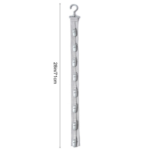 Wall-Mount Hat Organizer with Clips for Baseball Caps, 1 2