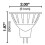 Λάμπα LED ProLED MR168W2700K GU5.3Με δυνατότητα ρύθμισης φωτισμού 3