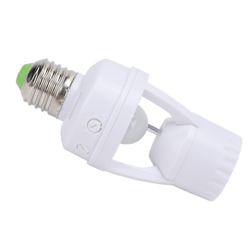 Infrared Motion Sensor Light Socket E27 60W LED Holder Home Use 1