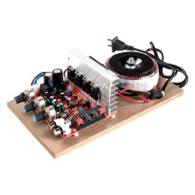 DIY Modified 200W Audio Power Amplifier Aluminum Plate Stereo USB HiFi Speaker Digital Amplifier-US Plug
