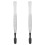 6Pcs Long Silver Tweezers with Soft Silicone Tips for Multi-Use 1