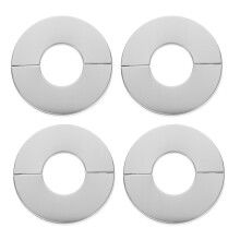 4Pcs Stainless Steel Kitchen Faucet Split Flange Covers Plate Silver