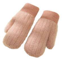 Unisex gebreide handschoenen voor buiten, winddicht, warm en dik, geschikt voor zowel mannen als vrouwen, ideaal voor activiteiten bij koud weer.