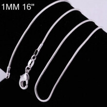 Colier claviculă cu lanț șarpe de 16 inch și 1 mm pentru femei, design modern și simplu la modă, cadou de nuntă cu stras strălucitor pentru
