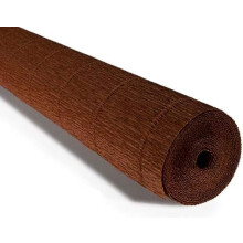 Rolă de hârtie creponată italiană premium, greutate mare, 180 grame (peste 30 de culori) ('Testa di Moro' maro închis (568))
