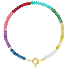 Colier cu mărgele curcubeu, elegant, purtat zilnic, cu farmec, accesorii pentru petreceri și întâlniri, potrivit pentru orice ocazie