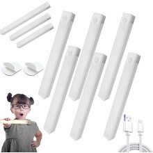 Kit com 4 luzes LED magnéticas inteligentes com sensor de movimento