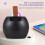 Mini enceinte 2 micros 1200mAh 10.5x10.5cm noir 5
