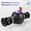 Mini enceinte 2 micros 1200mAh 10.5x10.5cm noir 7