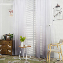 Rideau, embrasse de porte, panneau de rideau en tulle dégradé transparent pour fenêtre, textile d'intérieur