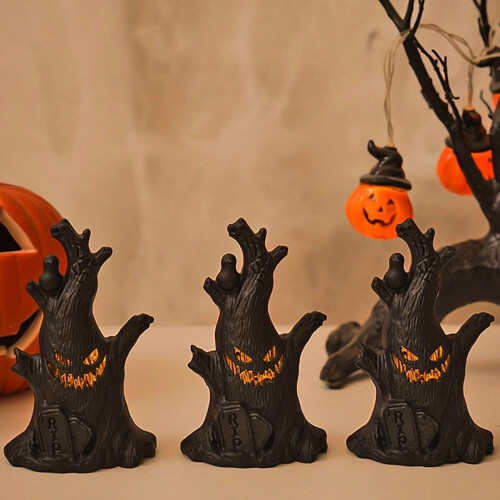 Φωτιστικό Νυχτερινό Δέντρο για το Halloween – Τρομακτικό Εσωτερικό Διακόσμηση,