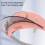 Pink Star Rabbit Sun Visor Hat with Fan, 3 Speeds, USB Rechargeable 5