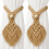 2-Pack Boho Leaf Curtain Tiebacks, Cotton Rope, Warm Brown 1