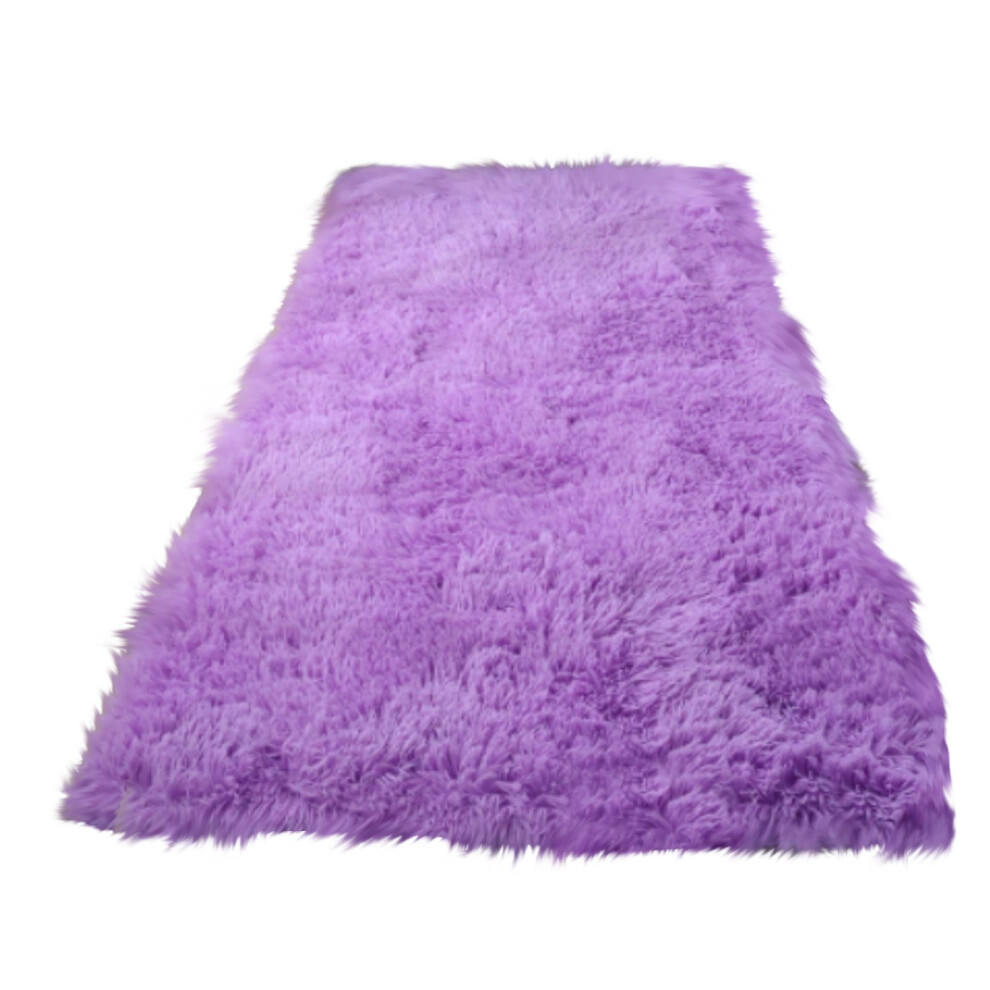 Tie-Dyed All-Over Bedside Rug – Washable, Soft Shag, High-Pile Plush Area Rug for Bedroom, Nursery, Kids Room & Dorm; Compatible with Ib