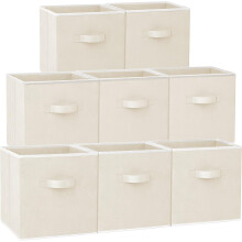 Storage cube - 11-inch heavy-duty fabric storage box, suitable for shelf closets, cube organizer - 8 packs foldable