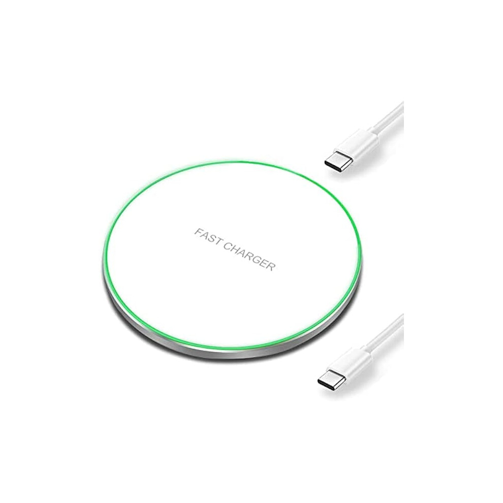 Fu199920w Fast Wireless Charger Pad Compatible With Iphone 16Â11, Se, X, Airpods, Samsung S25âS22, Note, Buds, Pixel, Lg 9071309947342