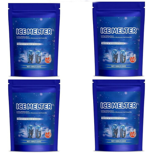 Ontdooimiddel voor beton – Effectief tot -15C, 4-pack