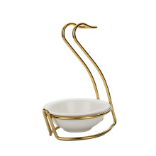 Ladle Holder Portable Multifunctional Spoon Rest Upright Ladle Holder for Hotpot swan shape