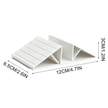 Triangular Base for Safety Gates - Freestanding Stabilizer for Reinforcing Stair Gates and Pet Fences Indoor Use ( White )