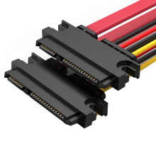 22Pin Satas Female To Female Cable With Power And Data Transfer Function Satas Cord For PC Laptop Internal Storage Device