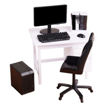 Computertisch aus Kunststoff für kleine Räume, 120 x 60 x 75 cm
