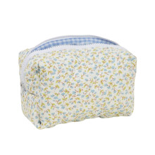 Katoenen make-up organizer tas met bloemenpatroon (1 stuk)