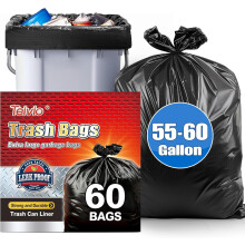 55-60 Gallon Black Trash Bags 60 Count