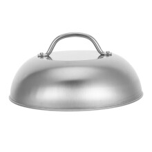 Coperchio a cupola in acciaio inox per barbecue, 22,5 x 10,2 cm