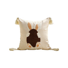 Putetrekk til påskehare, 45x45cm, beige polyester