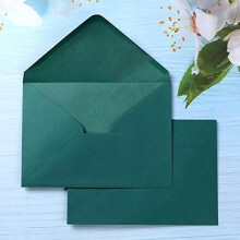 Olijfgroene enveloppen van 5,25 x 7,25 inch voor kaarten van 5 x 7 inch – 50 stuks