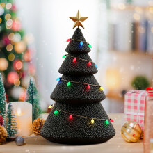 Decorazione natalizia a LED per albero di Natale/tavolo da calcio (6 pollici)