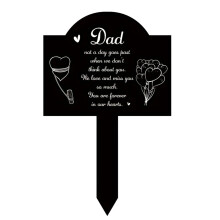 Lapide commemorativa in acrilico per mamma e papà, ideale per cimitero o giardino, da utilizzare come tributo in casa o in giardino.