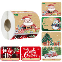 250 etichette regalo di Natale, etichette per incartare i regali, articoli per feste natalizie, decorazioni natalizie per la casa