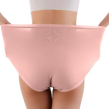Slip da donna, a vita alta, a copertura totale, morbidi e comodi, ideali per il post-parto, taglie forti, intimo da donna, rosa, 2XL