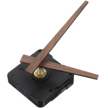 Kit de mécanisme d'horloge de rechange (1 jeu) avec aiguilles marron pour réparation à domicile